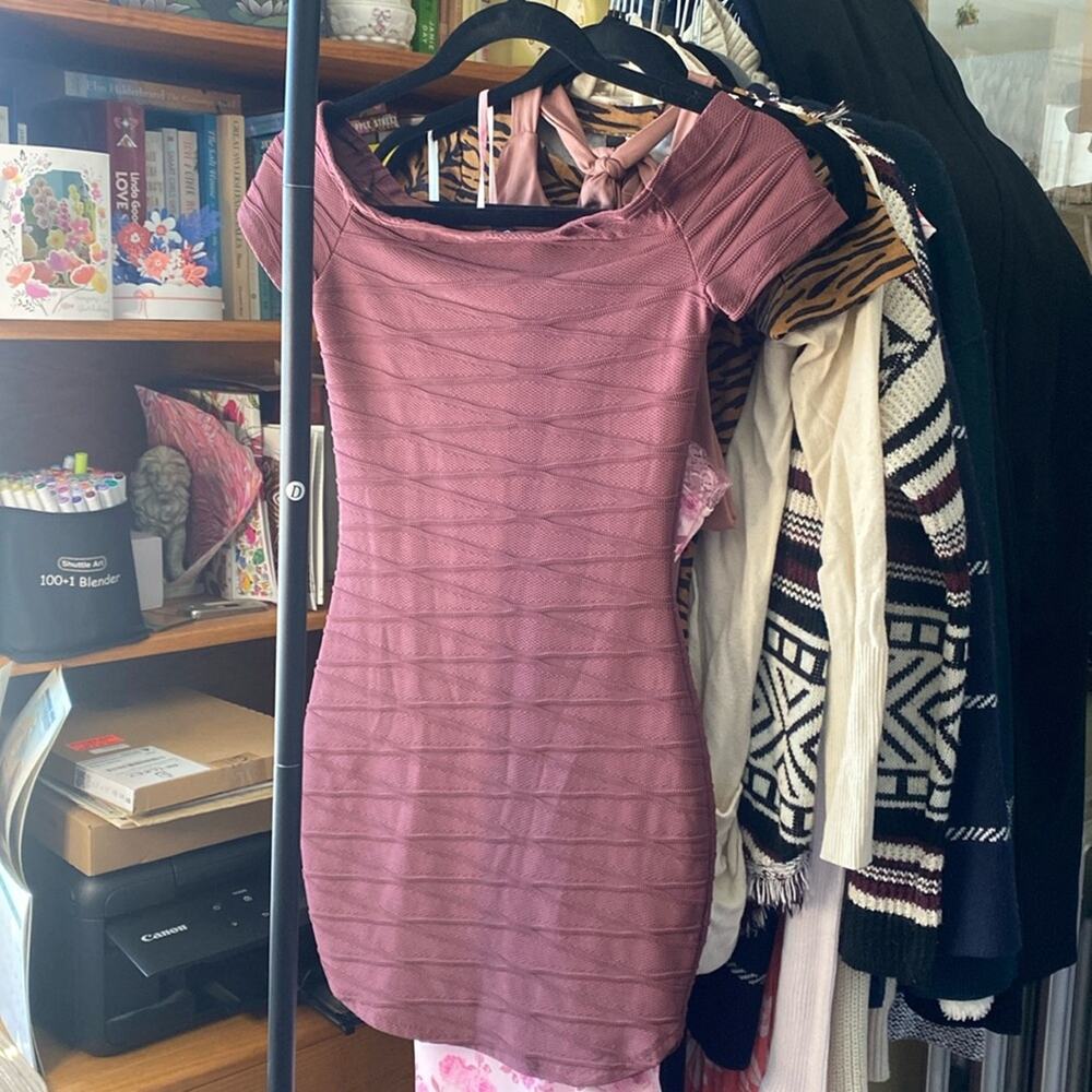 Windsor bodycon off the shoulder dress